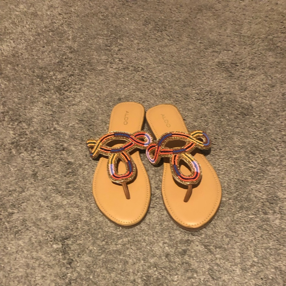 Aldo beaded sandals